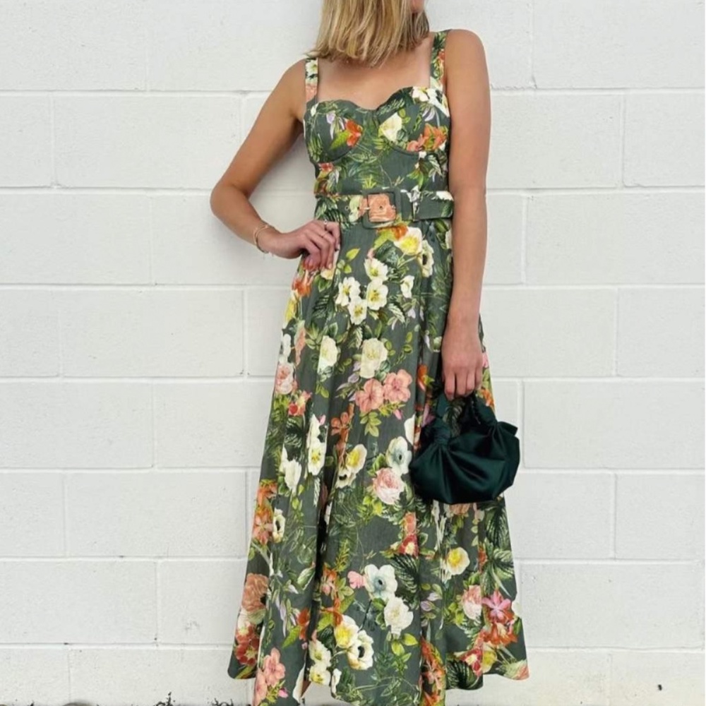 Cara Cara Calypso Dress - Olive Kingston Floral